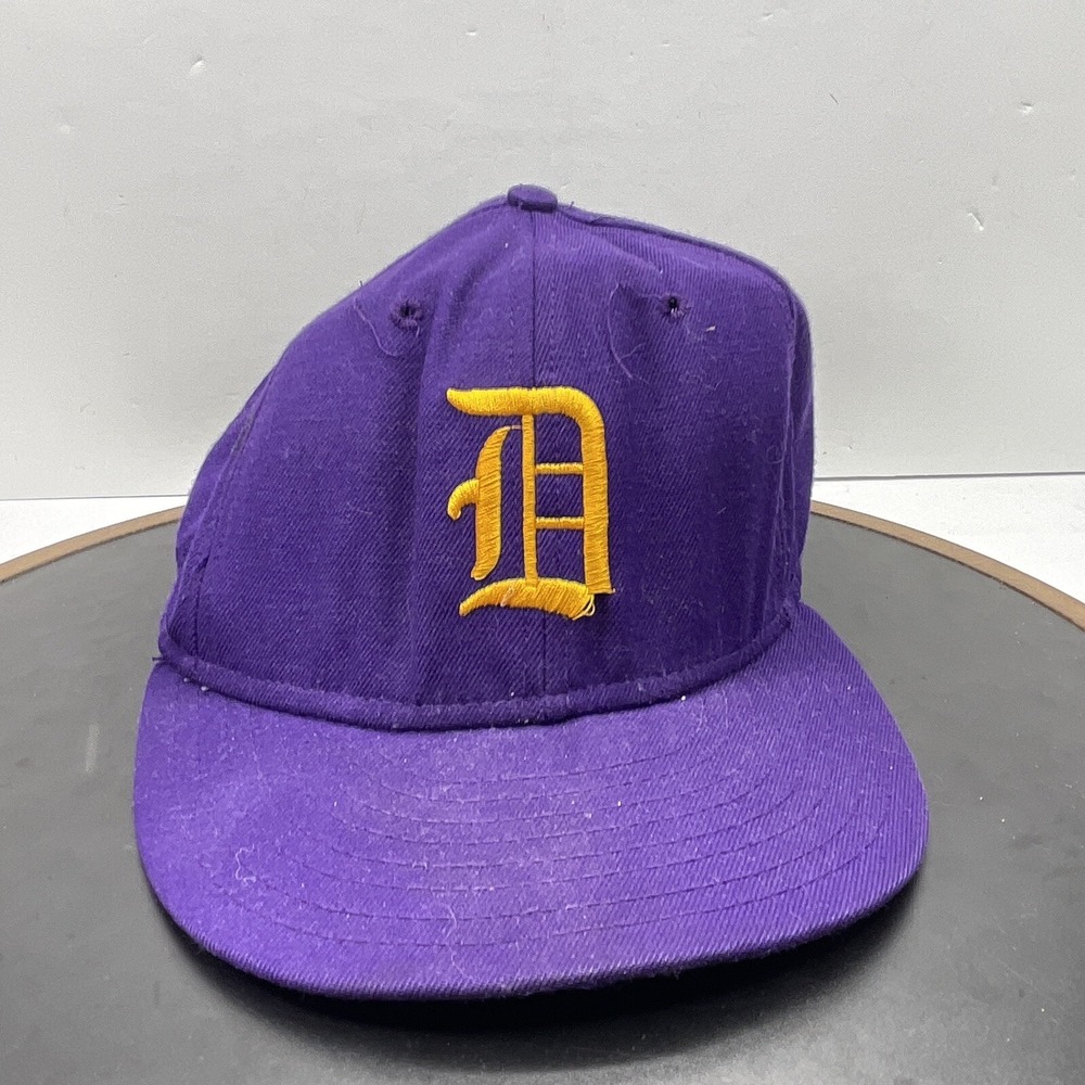 Detroit Tigers Hat Cap Delong Men OS Snapback Purple Vintage Baseball Sportswear